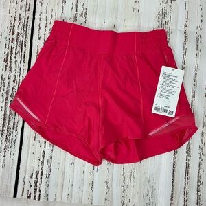 NWT Lululemon Hotty Hot 4” Lined Shorts